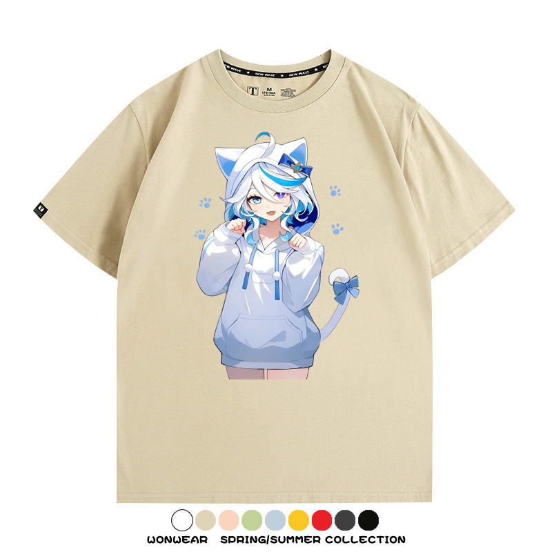 原神芙寧娜 親子情侶裝寬鬆短袖T