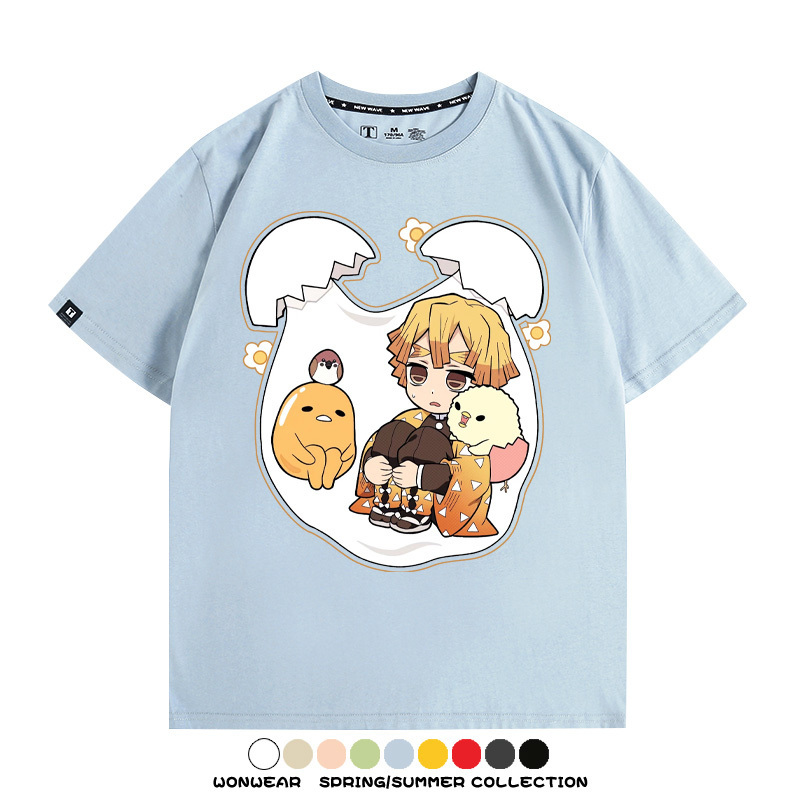 鬼滅之刃聯名三麗鷗 親子情侶裝寬鬆短袖T