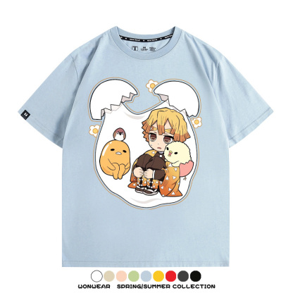 鬼滅之刃聯名三麗鷗 親子情侶裝寬鬆短袖T
