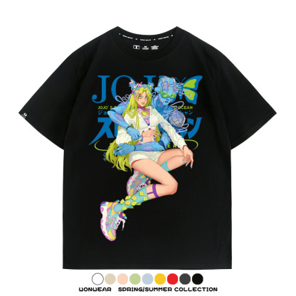 JOJO的奇妙冒險石之海動漫周邊短袖T恤