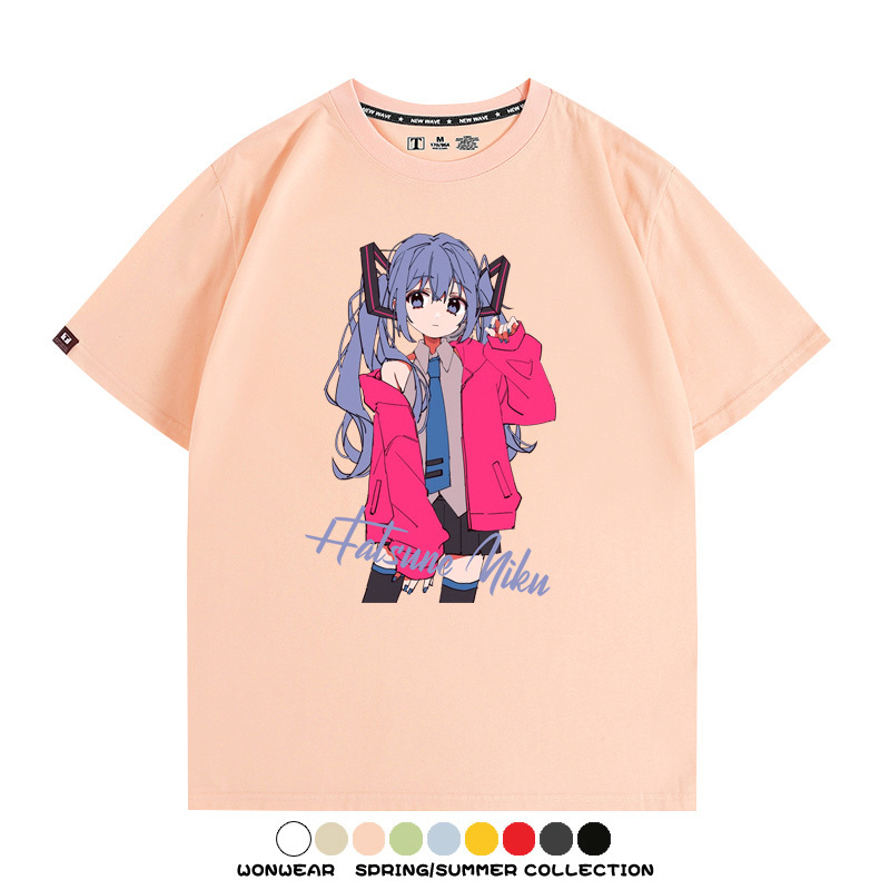 MIKU曲繪初音未來 親子情侶裝寬鬆短袖T