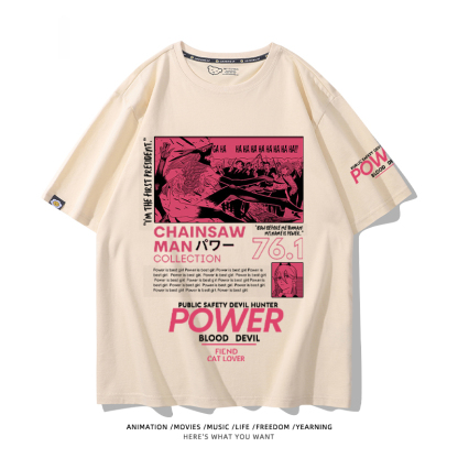 鏈鋸人 2024親子情侶男女同款 T恤