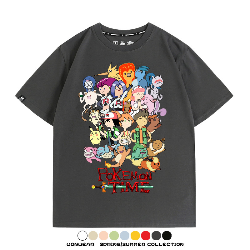 精靈寶可夢神奇寶貝動漫周邊短袖T恤