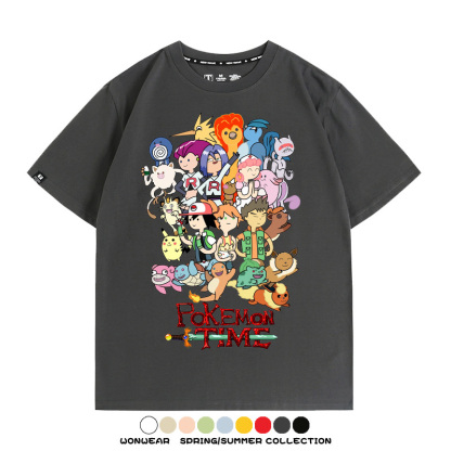 精靈寶可夢神奇寶貝動漫周邊短袖T恤