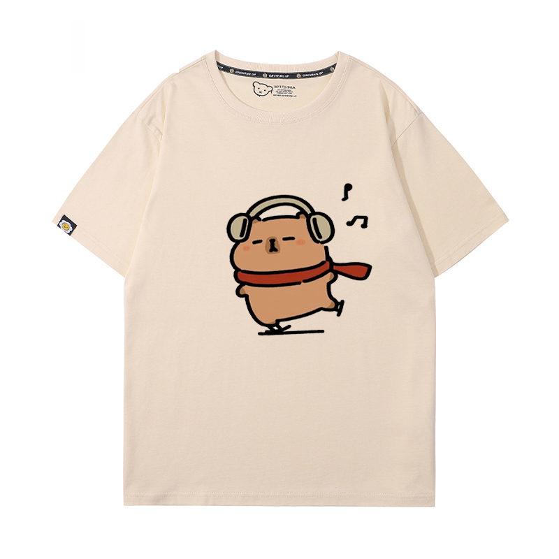 卡皮巴拉 2024親子情侶男女同款 T恤