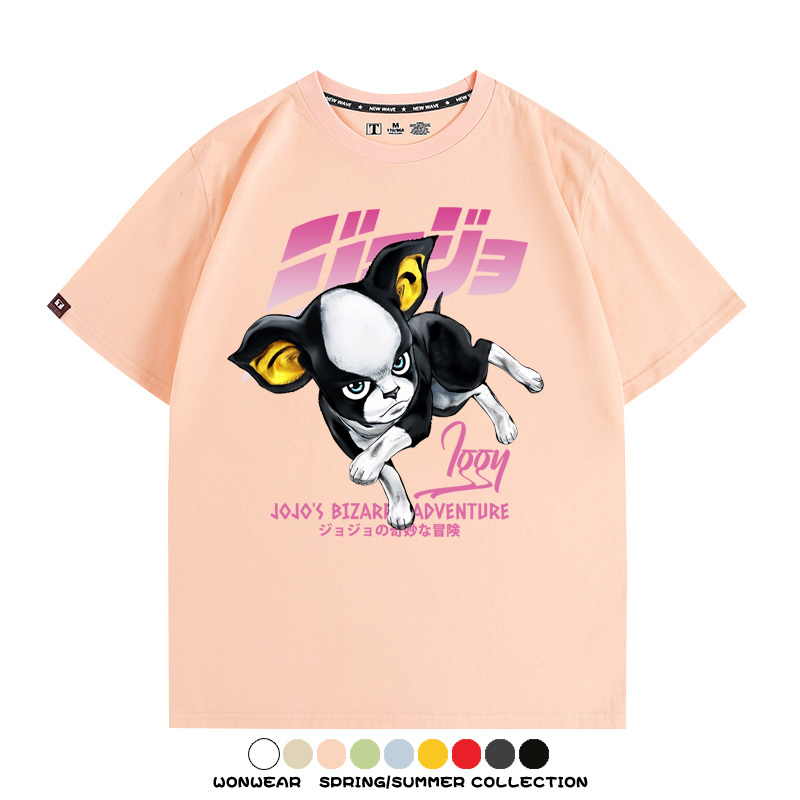 JOJO的奇妙冒險聯名伊奇愚者替身 親子情侶裝寬鬆短袖T