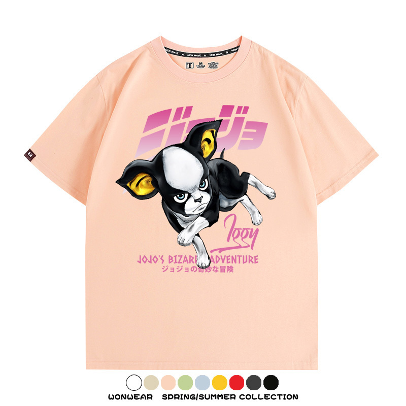 JOJO的奇妙冒險聯名伊奇愚者替身 親子情侶裝寬鬆短袖T