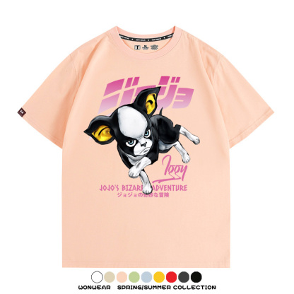 JOJO的奇妙冒險聯名伊奇愚者替身 親子情侶裝寬鬆短袖T
