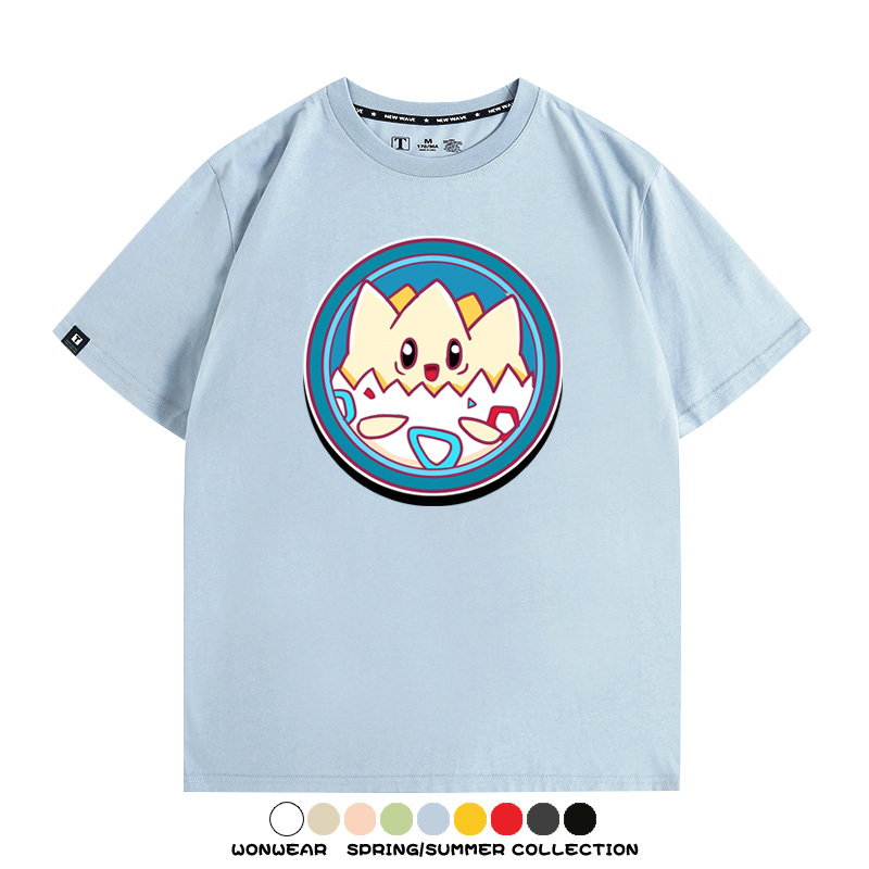 寶可夢卡通可愛頭像合集 親子情侶寬鬆短袖T