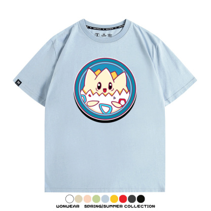 寶可夢卡通可愛頭像合集 親子情侶寬鬆短袖T