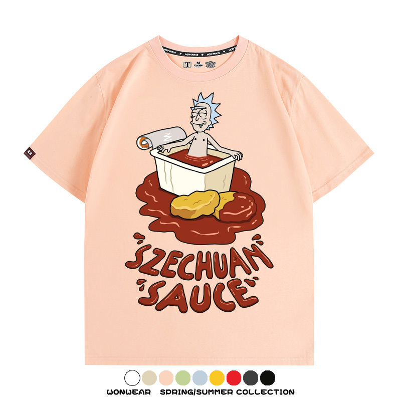 瑞克和莫蒂動漫周邊短袖T恤