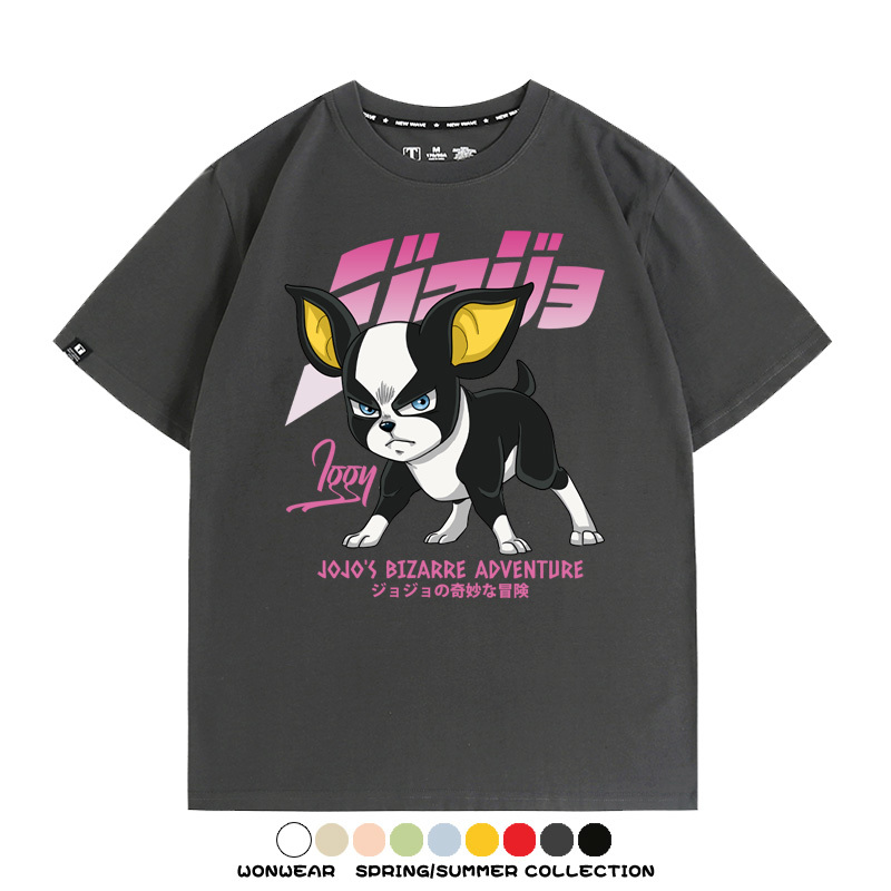 JOJO的奇妙冒險聯名伊奇愚者替身 親子情侶裝寬鬆短袖T