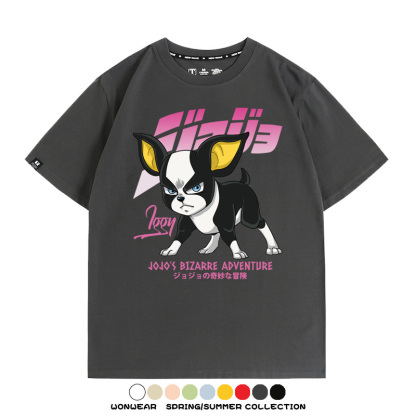 JOJO的奇妙冒險聯名伊奇愚者替身 親子情侶裝寬鬆短袖T