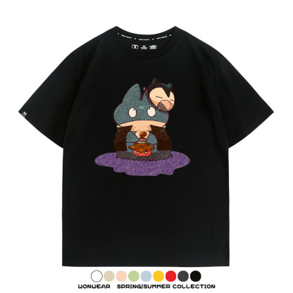 精靈寶可夢小卡比獸任天堂遊戲周邊情侶短袖T恤純棉上衣寬鬆百搭