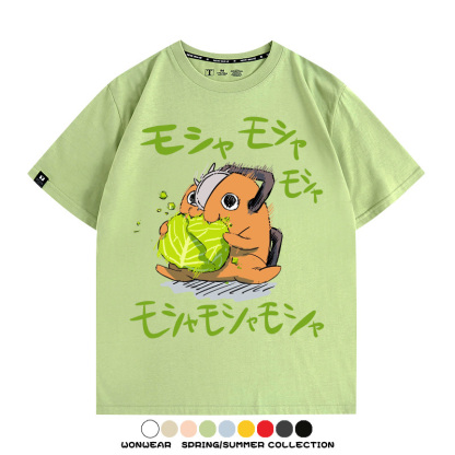 鏈鋸人電次波奇塔 親子情侶裝寬鬆短袖T