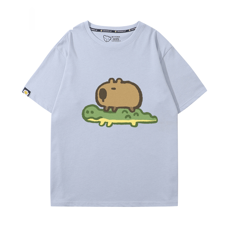 卡皮巴拉 2024親子情侶男女同款 T恤