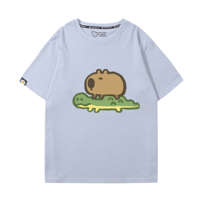 卡皮巴拉 2024親子情侶男女同款 T恤