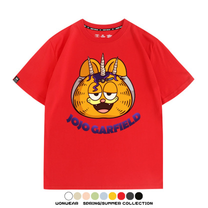 加菲貓聯名JOJO的奇妙冒險周邊短袖T恤