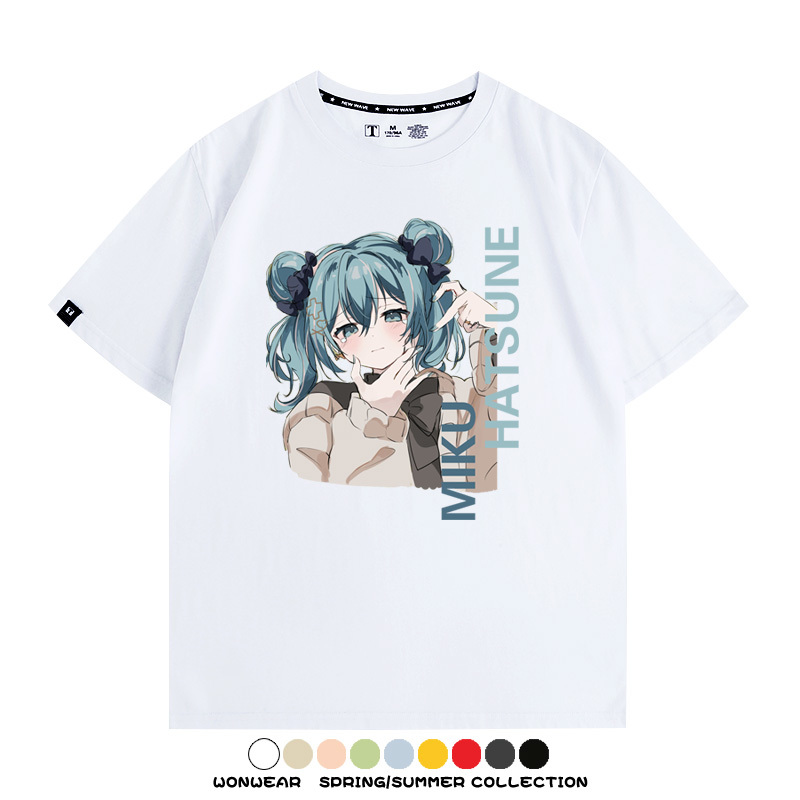 MIKU曲繪初音未來 親子情侶裝寬鬆短袖T