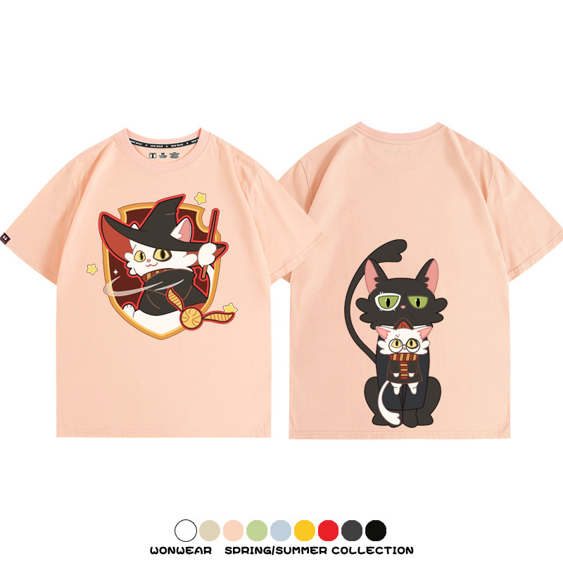 鈴芽之旅大臣聯名哈利波特 親子情侶裝寬鬆短袖T