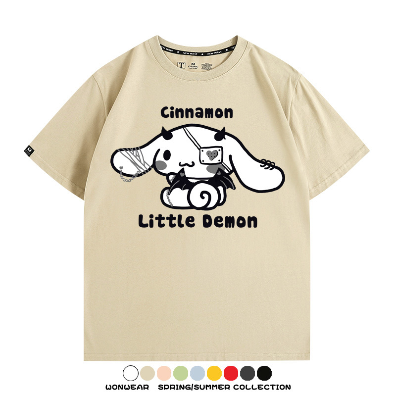 三麗鷗玉桂狗潮牌周邊短袖T恤