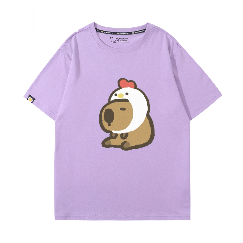 卡皮巴拉 2024親子情侶男女同款 T恤