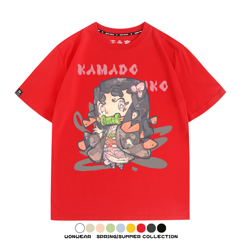Q版鬼滅之刃動漫周邊短袖T恤