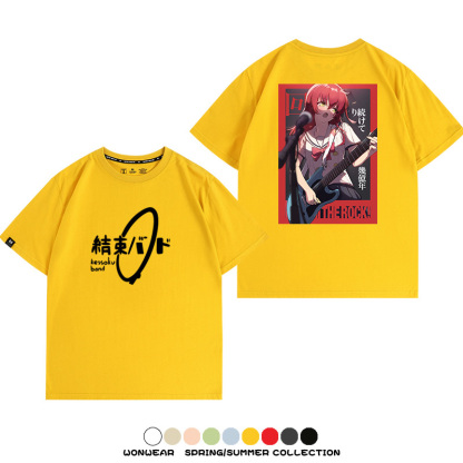 孤獨搖滾結束樂隊 親子情侶裝寬鬆短袖T