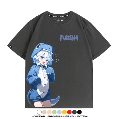 原神芙寧娜 親子情侶裝寬鬆短袖T