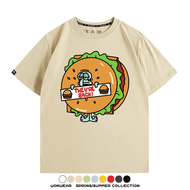 海綿寶寶惡搞動漫周邊短袖T恤