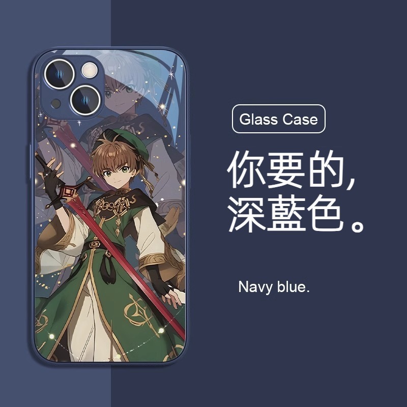 蘋果 系列魔卡小櫻 液態玻璃防摔殼