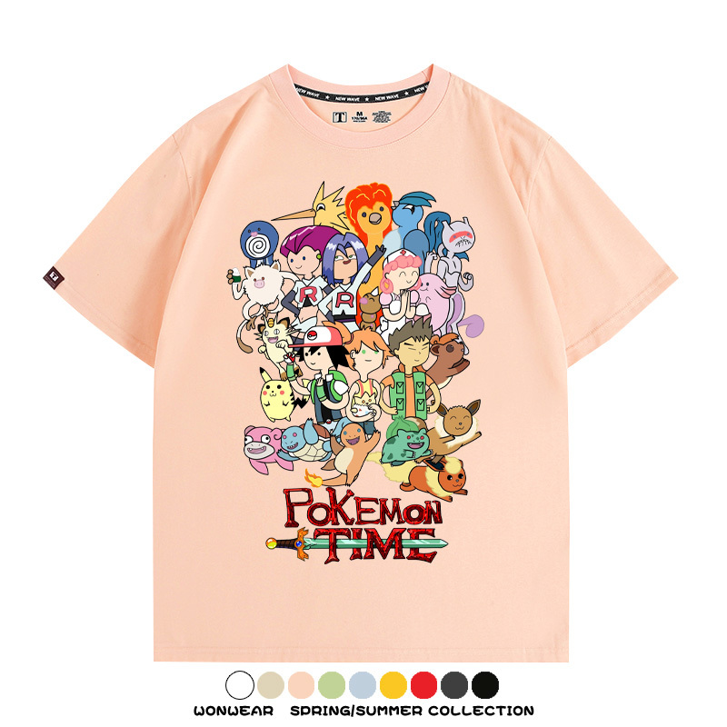 精靈寶可夢神奇寶貝動漫周邊短袖T恤