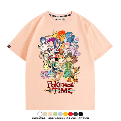 精靈寶可夢神奇寶貝動漫周邊短袖T恤