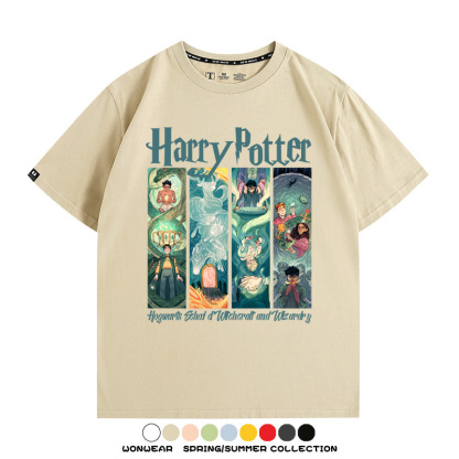 哈利波特四學院電影周邊短袖T恤