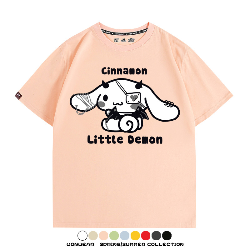 三麗鷗玉桂狗潮牌周邊短袖T恤