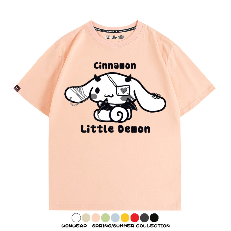 三麗鷗玉桂狗潮牌周邊短袖T恤