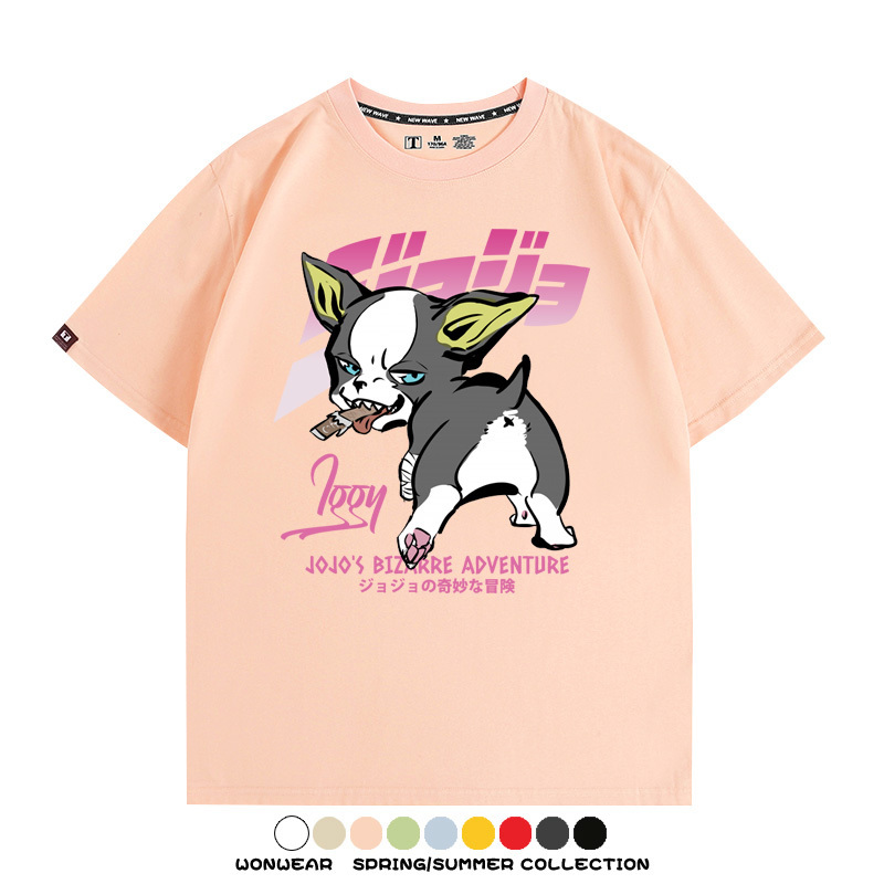 JOJO的奇妙冒險聯名伊奇愚者替身 親子情侶裝寬鬆短袖T