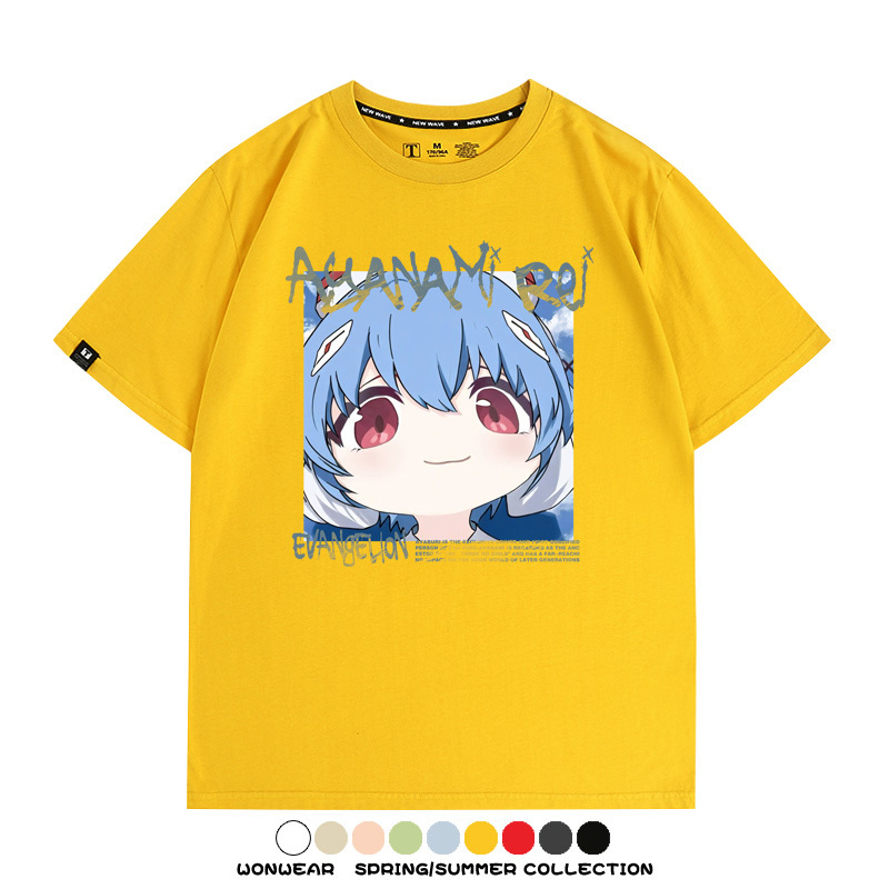 EVA可愛大頭表情 親子情侶裝寬鬆短袖T