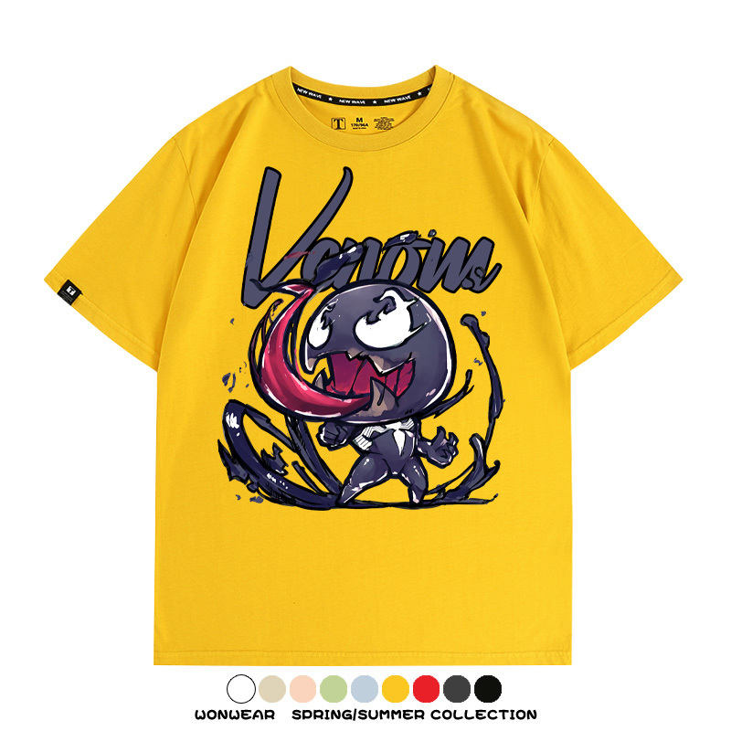 漫威經典電影毒液Q版周邊短袖T恤