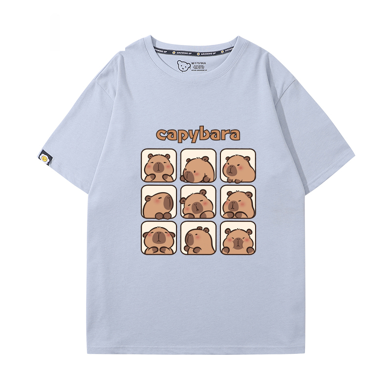 卡皮巴拉 2024親子情侶男女同款 T恤