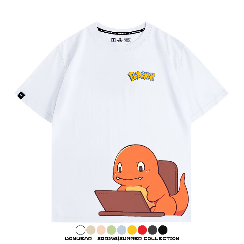 精靈寶可夢上班族 親子情侶裝寬鬆短袖T