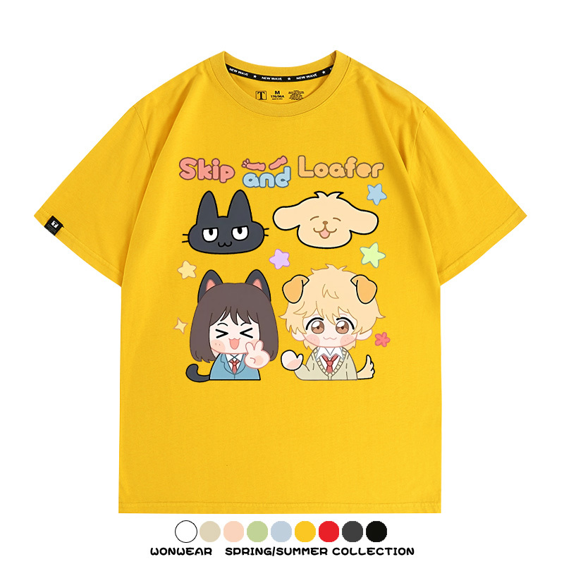 躍動青春卡通周邊 親子情侶裝寬鬆短袖T