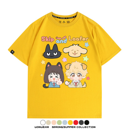 躍動青春卡通周邊 親子情侶裝寬鬆短袖T