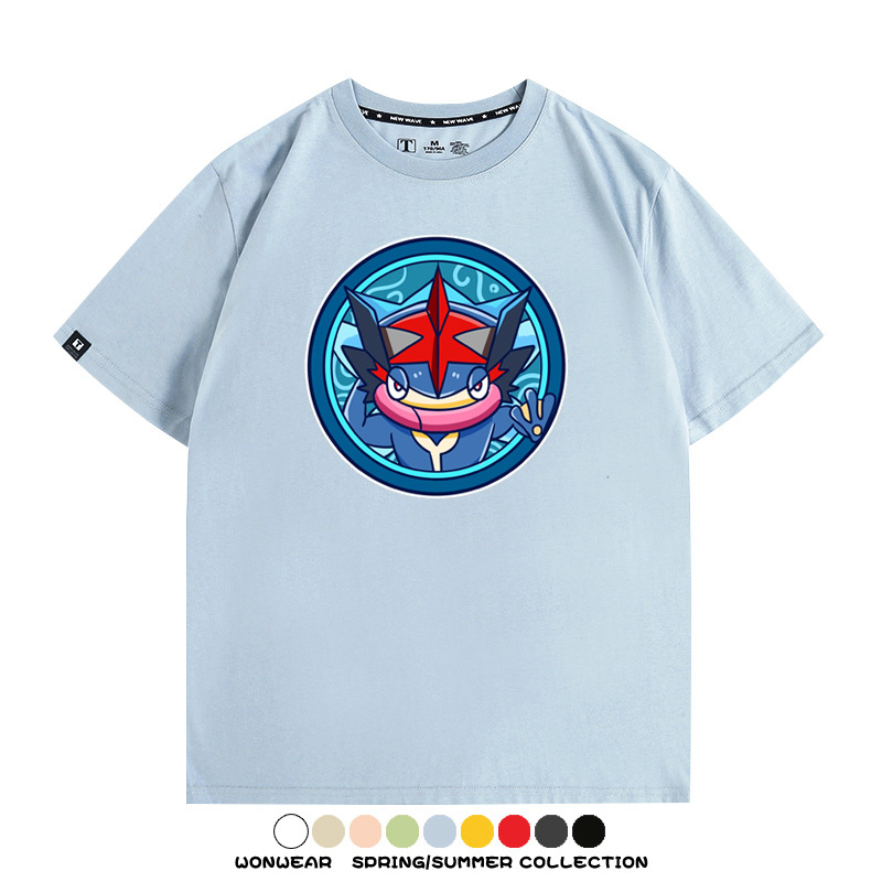 寶可夢卡通可愛頭像合集 親子情侶寬鬆短袖T