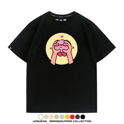 星之卡比遊戲 親子情侶裝寬鬆短袖T