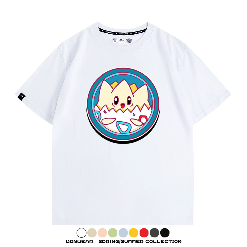 寶可夢卡通可愛頭像合集 親子情侶寬鬆短袖T