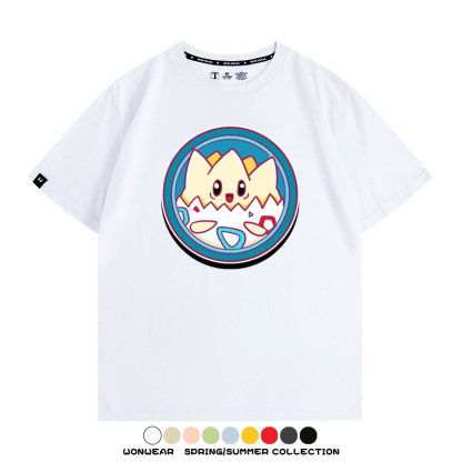 寶可夢卡通可愛頭像合集 親子情侶寬鬆短袖T