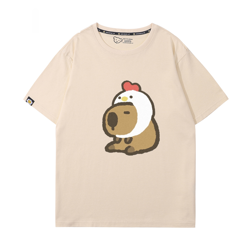 卡皮巴拉 2024親子情侶男女同款 T恤