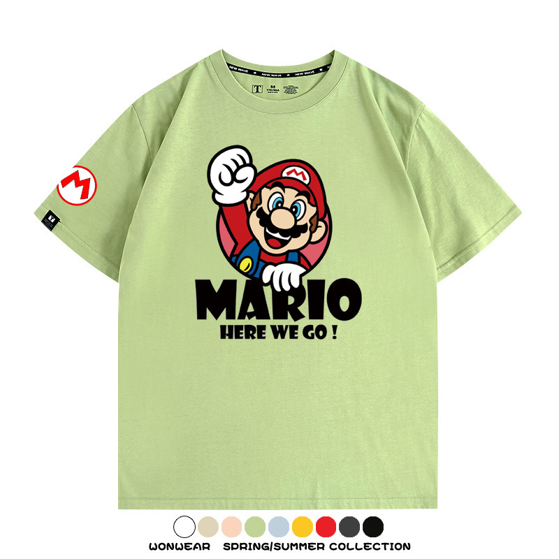 超級瑪利歐兄弟聯名 親子情侶寬鬆短袖T