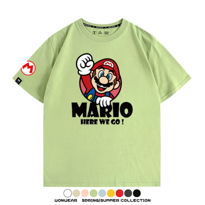超級瑪利歐兄弟聯名 親子情侶寬鬆短袖T